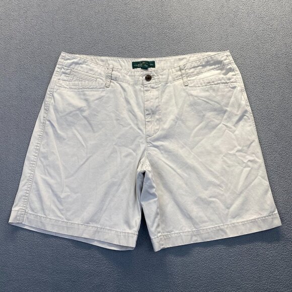 Ralph Lauren Jeans  Co Short Womens Size 16 Tan  Shorts,Pockets,Zipp - Picture 1 of 12